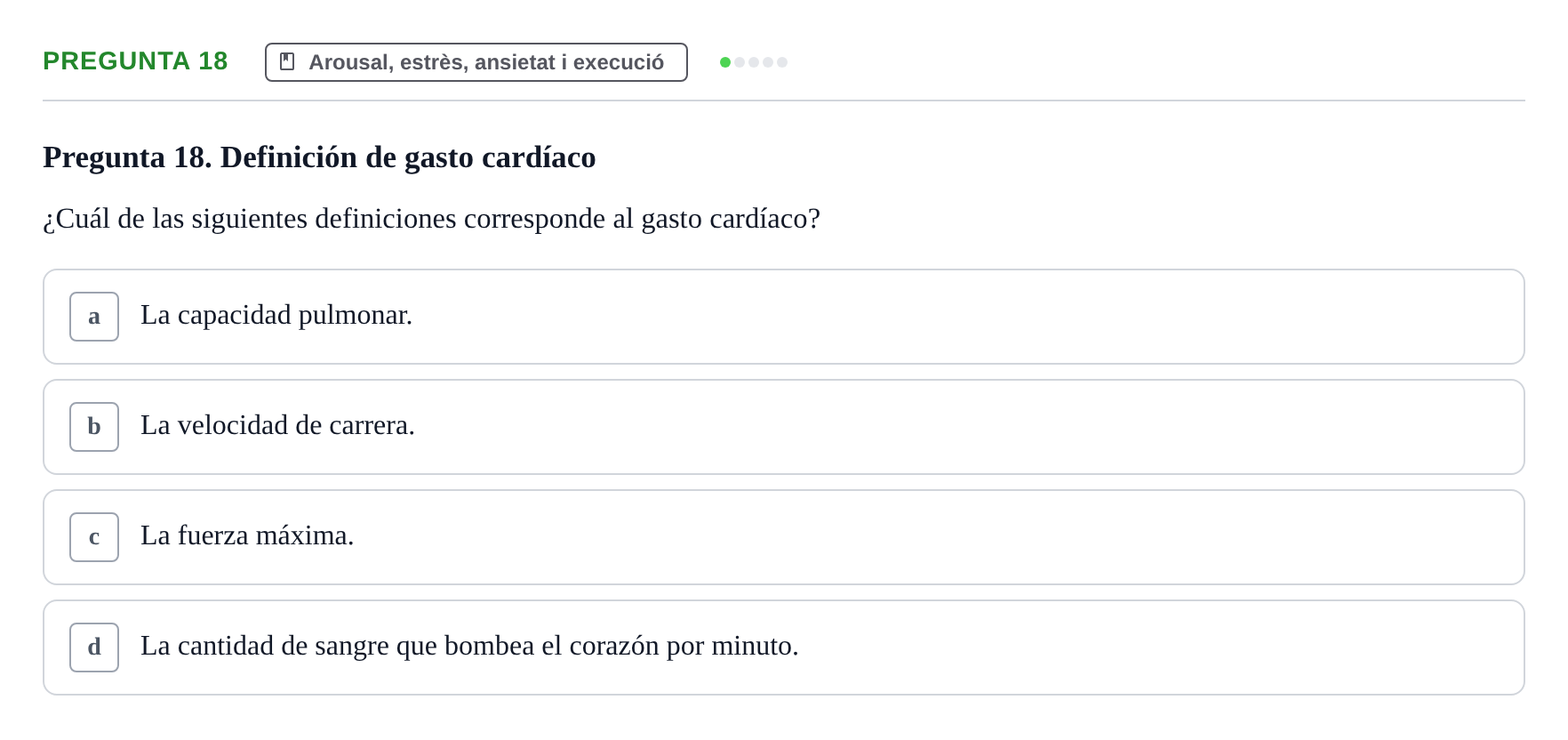Enunciado: Pregunta 18