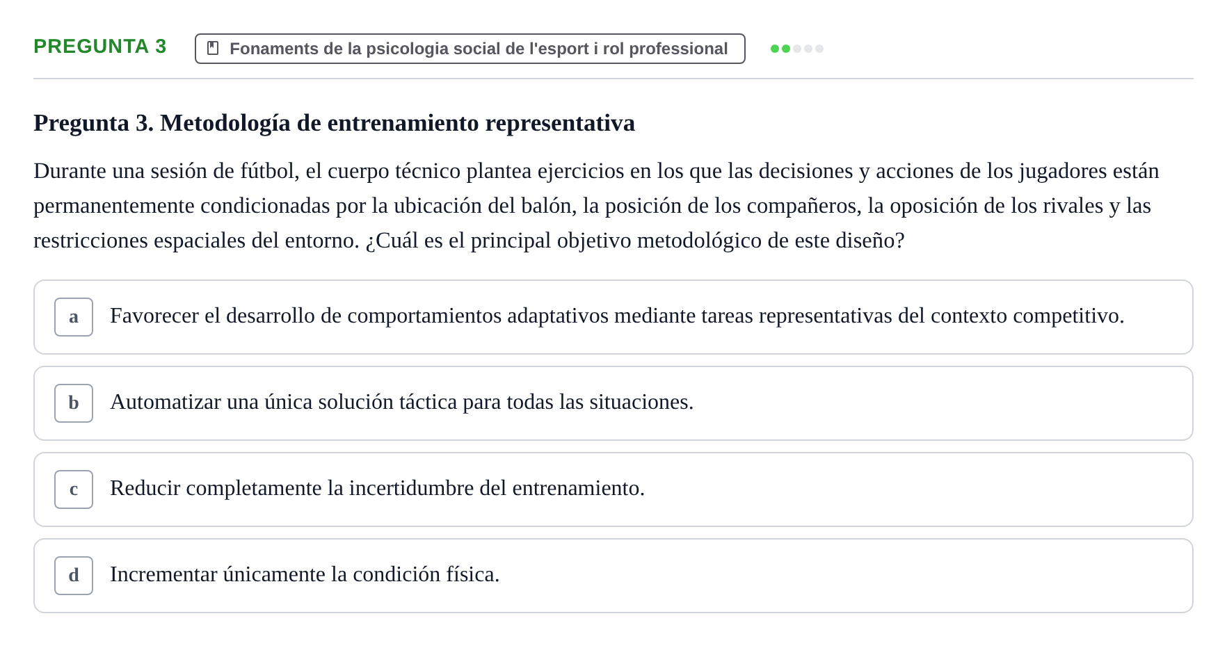 Enunciado: Pregunta 3
