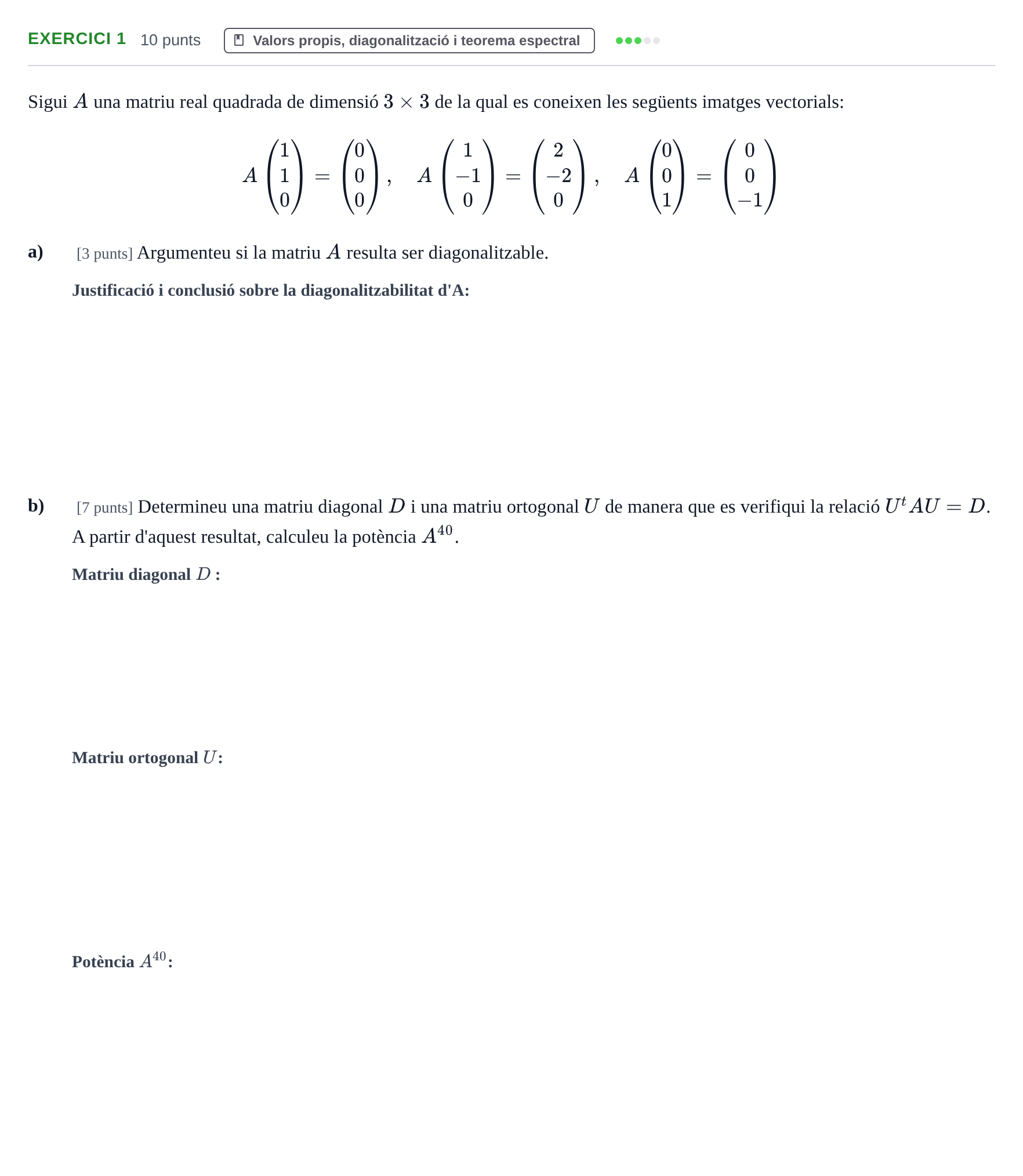 Enunciado: Exercici 1 · Matematiques Iii UPF 2021