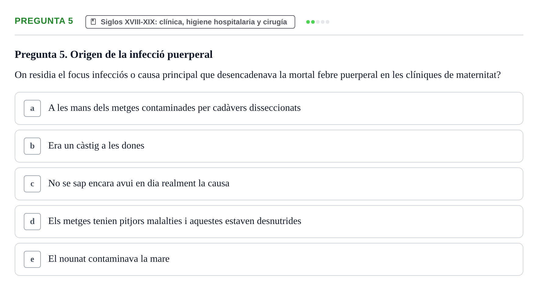 Enunciado: Pregunta 5