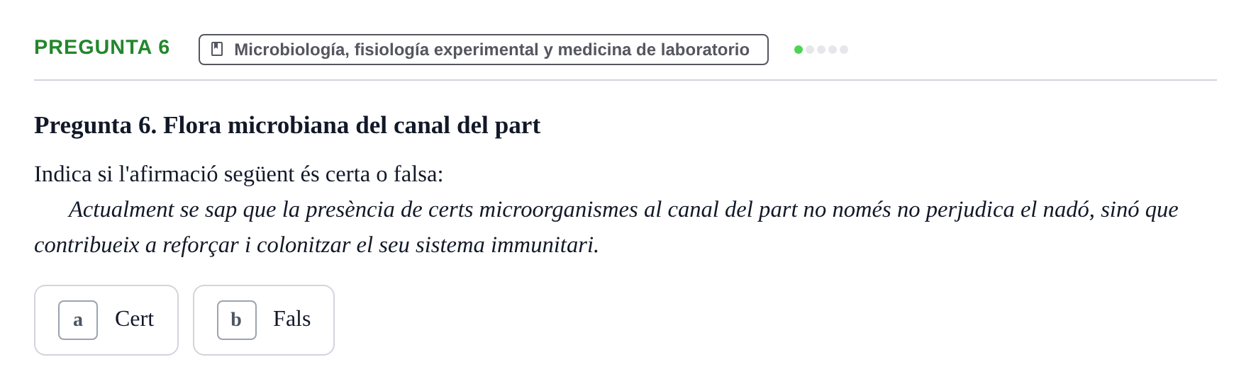 Enunciado: Pregunta 6