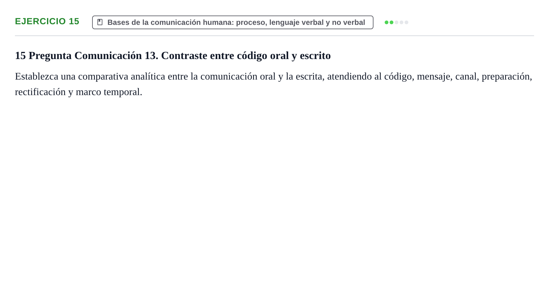 Enunciado: 15