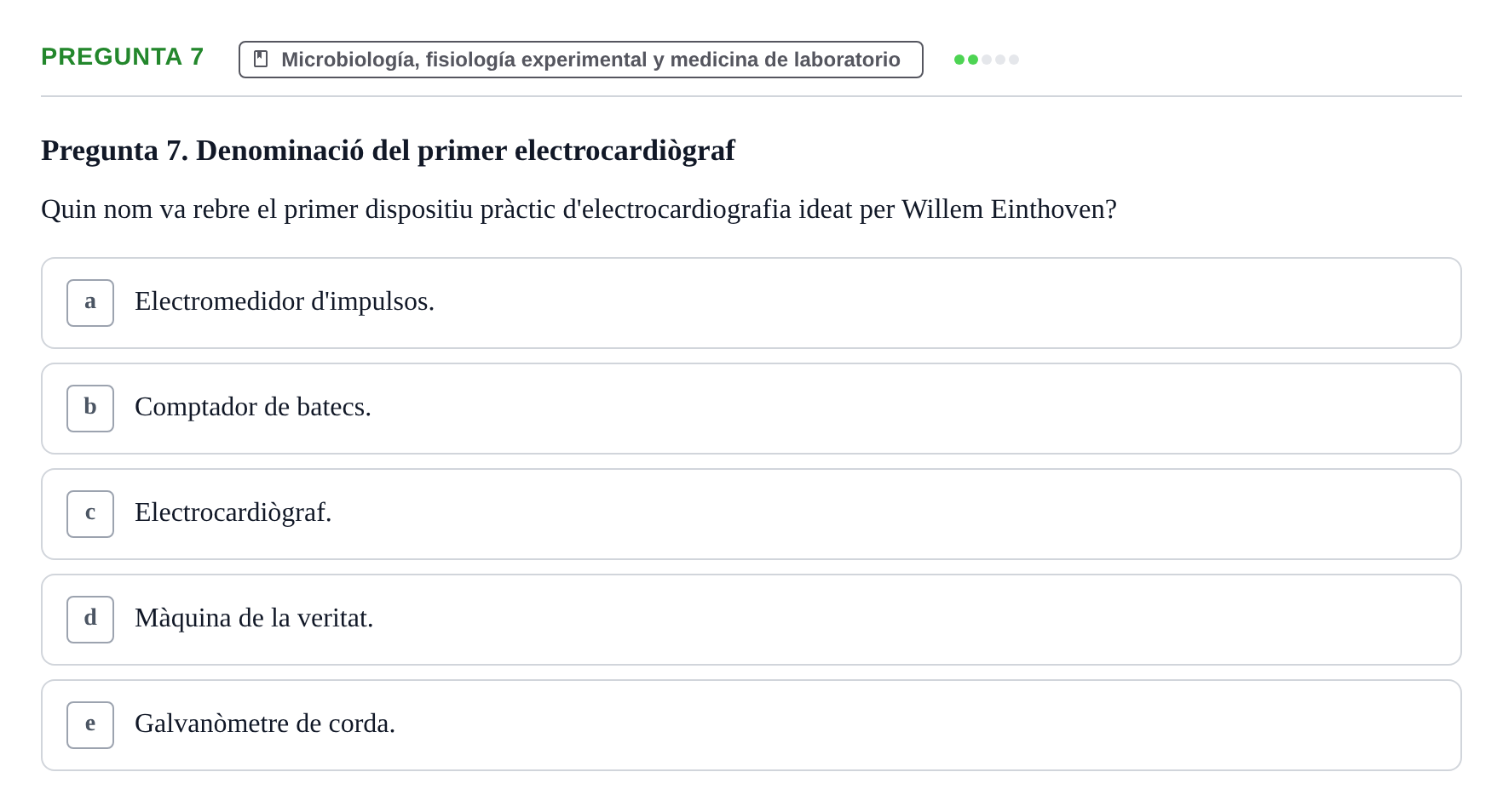 Enunciado: Pregunta 7