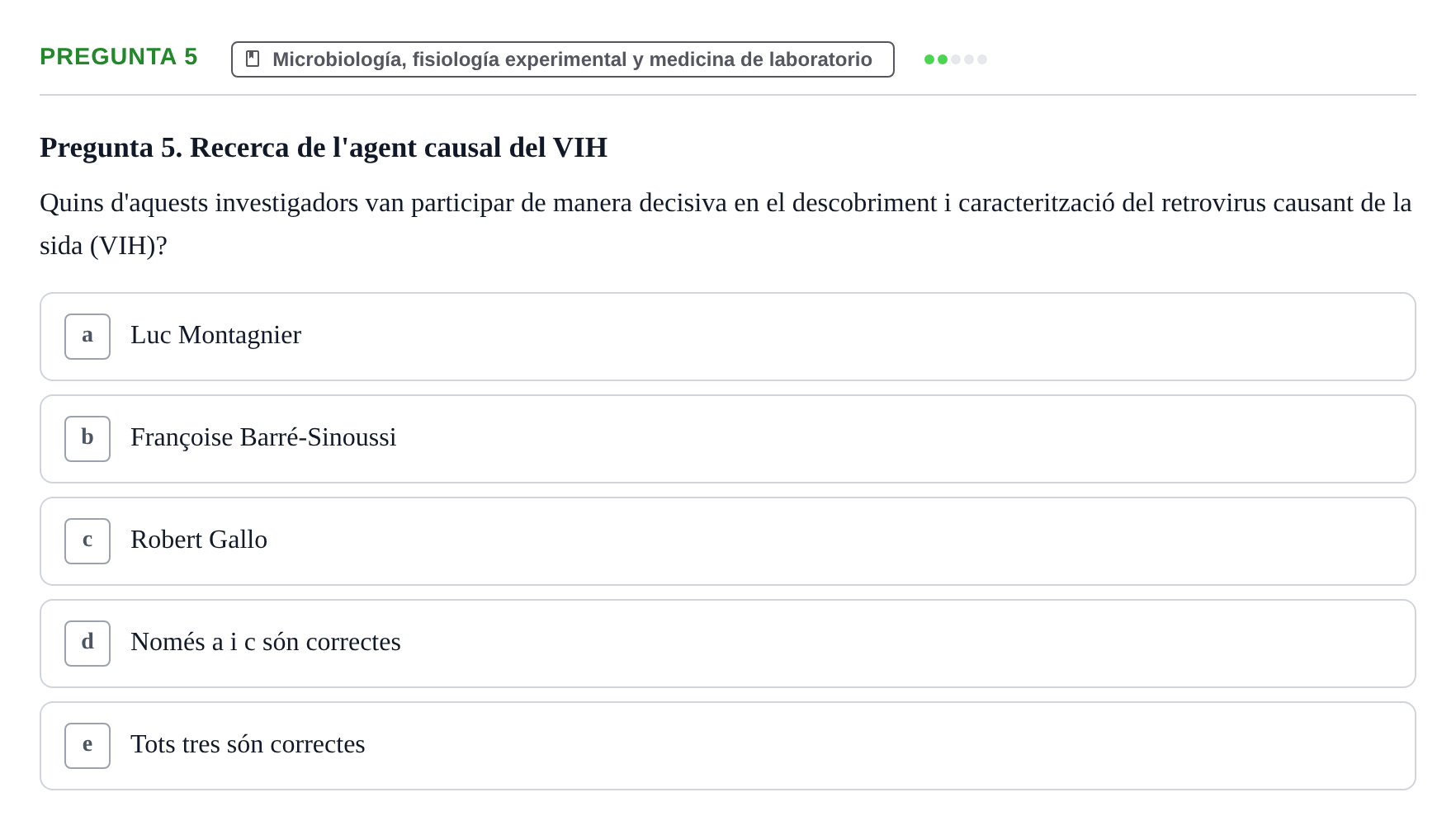 Enunciado: Pregunta 5