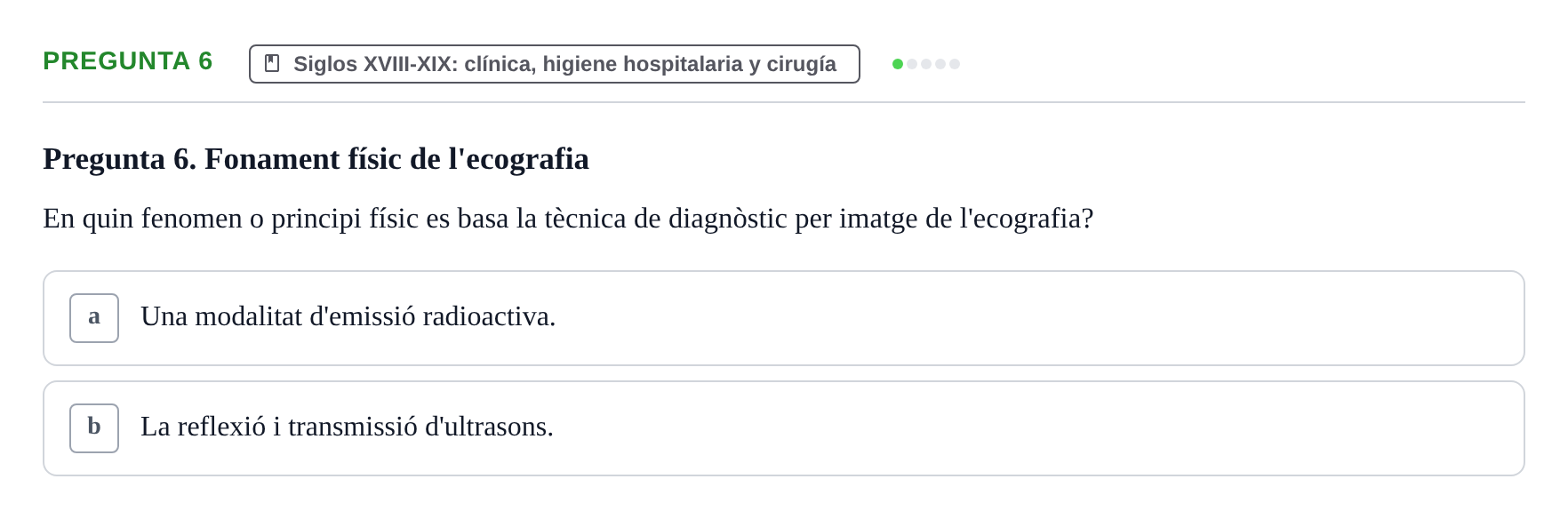 Enunciado: Pregunta 6