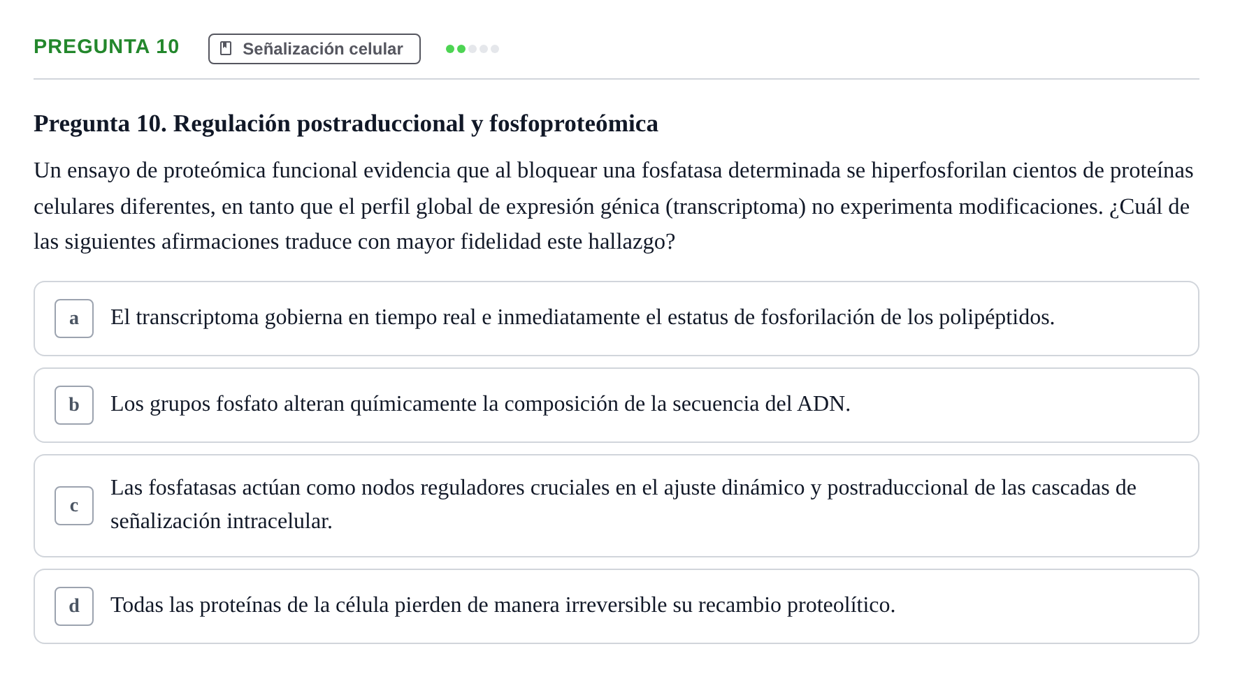 Enunciado: Pregunta 10