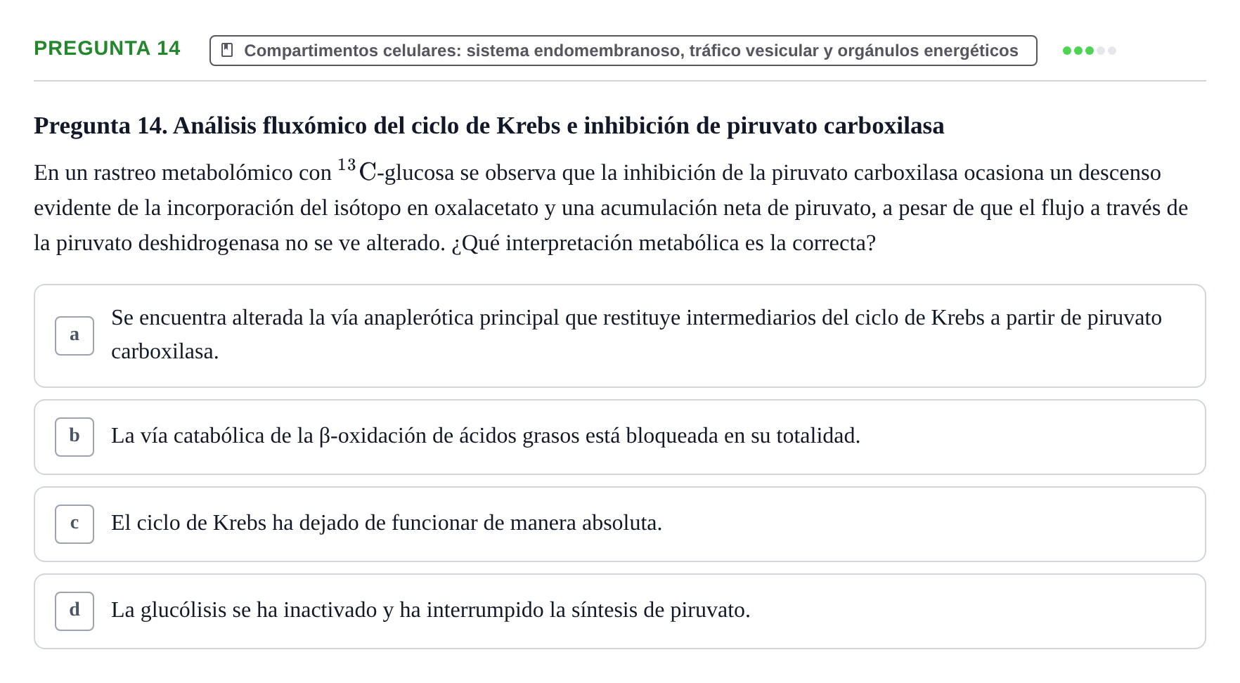 Enunciado: Pregunta 14