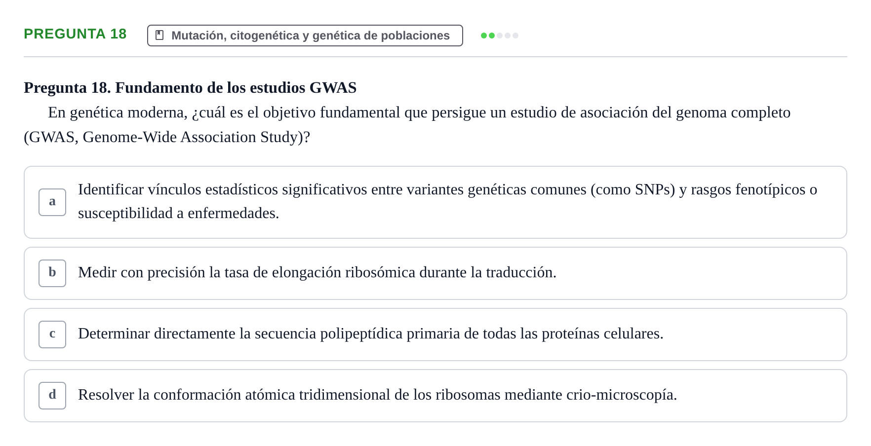 Enunciado: Pregunta 18