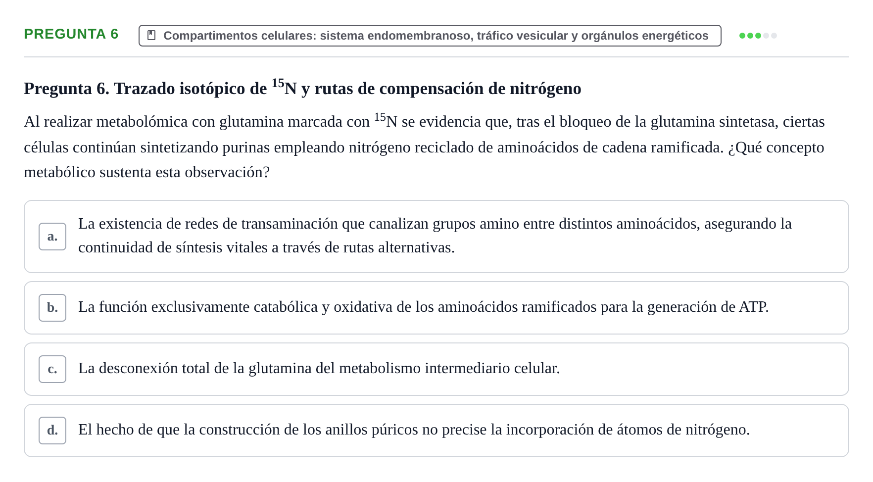 Enunciado: Pregunta 6