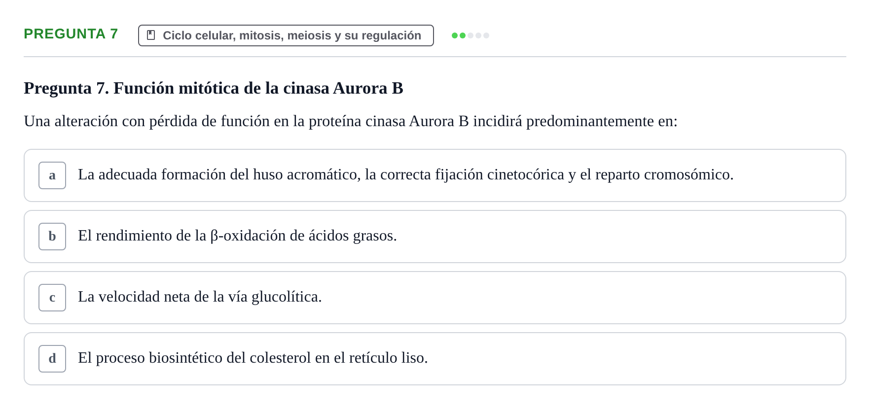 Enunciado: Pregunta 7