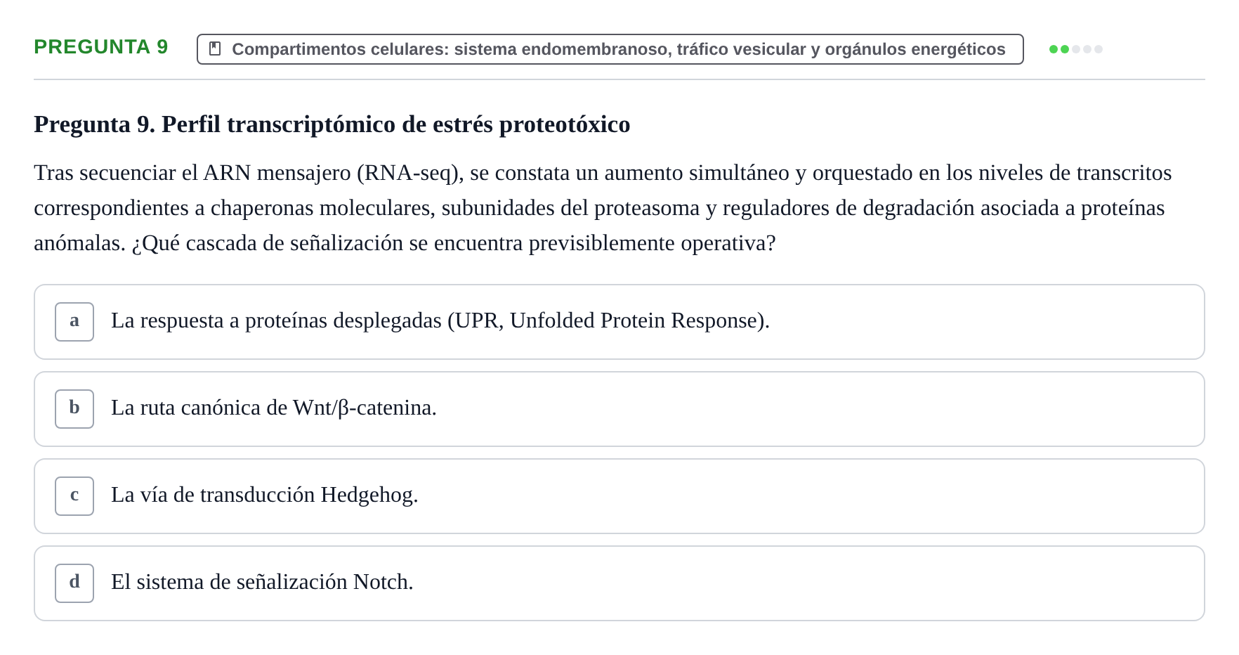Enunciado: Pregunta 9