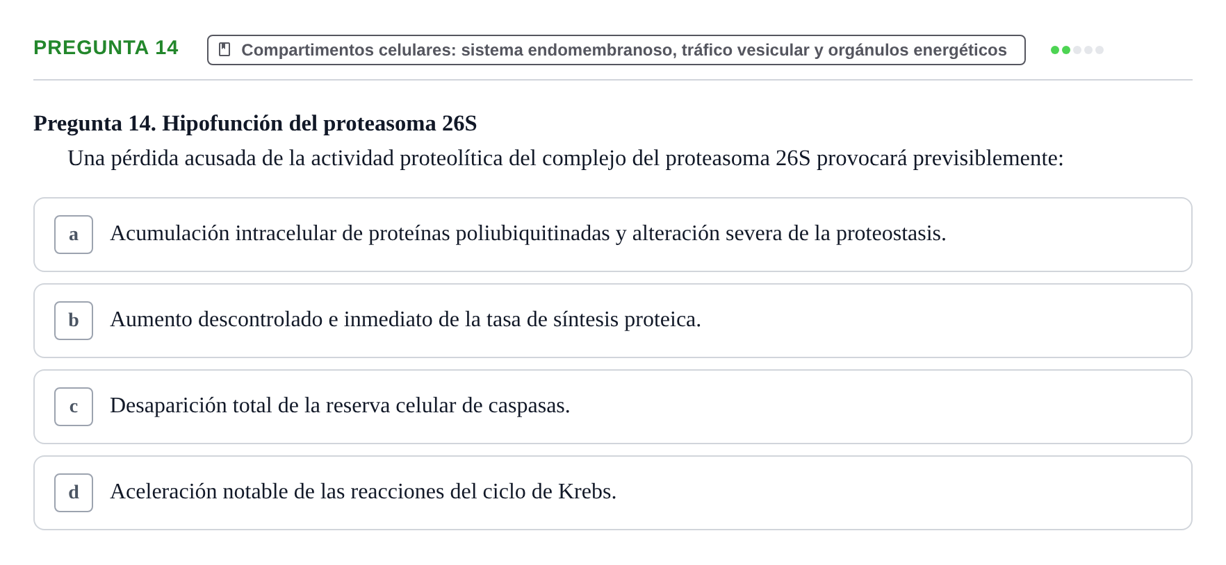 Enunciado: Pregunta 14