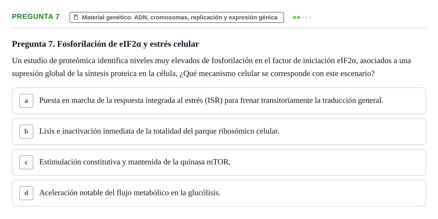 Enunciado: Pregunta 7