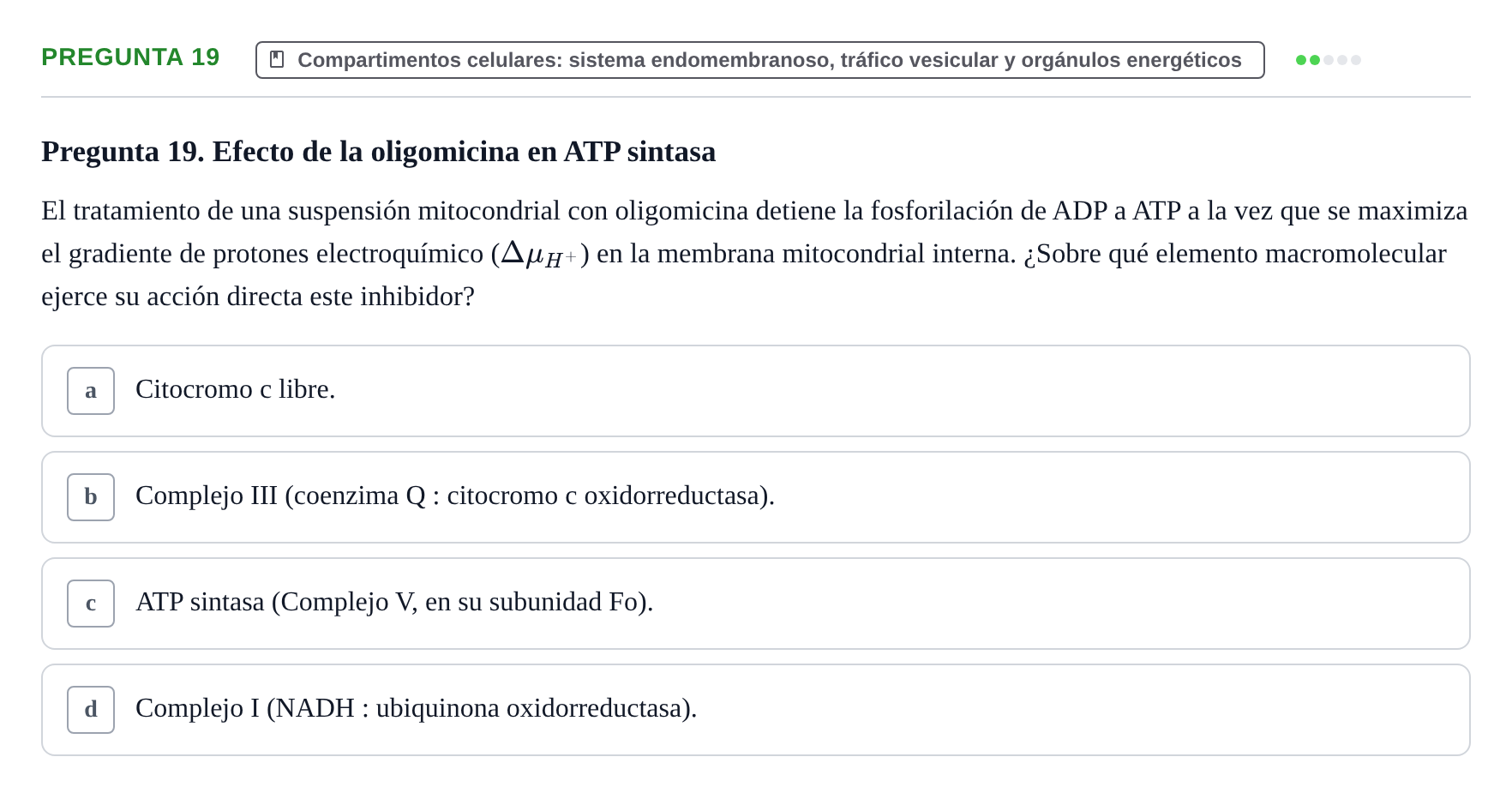 Enunciado: Pregunta 19