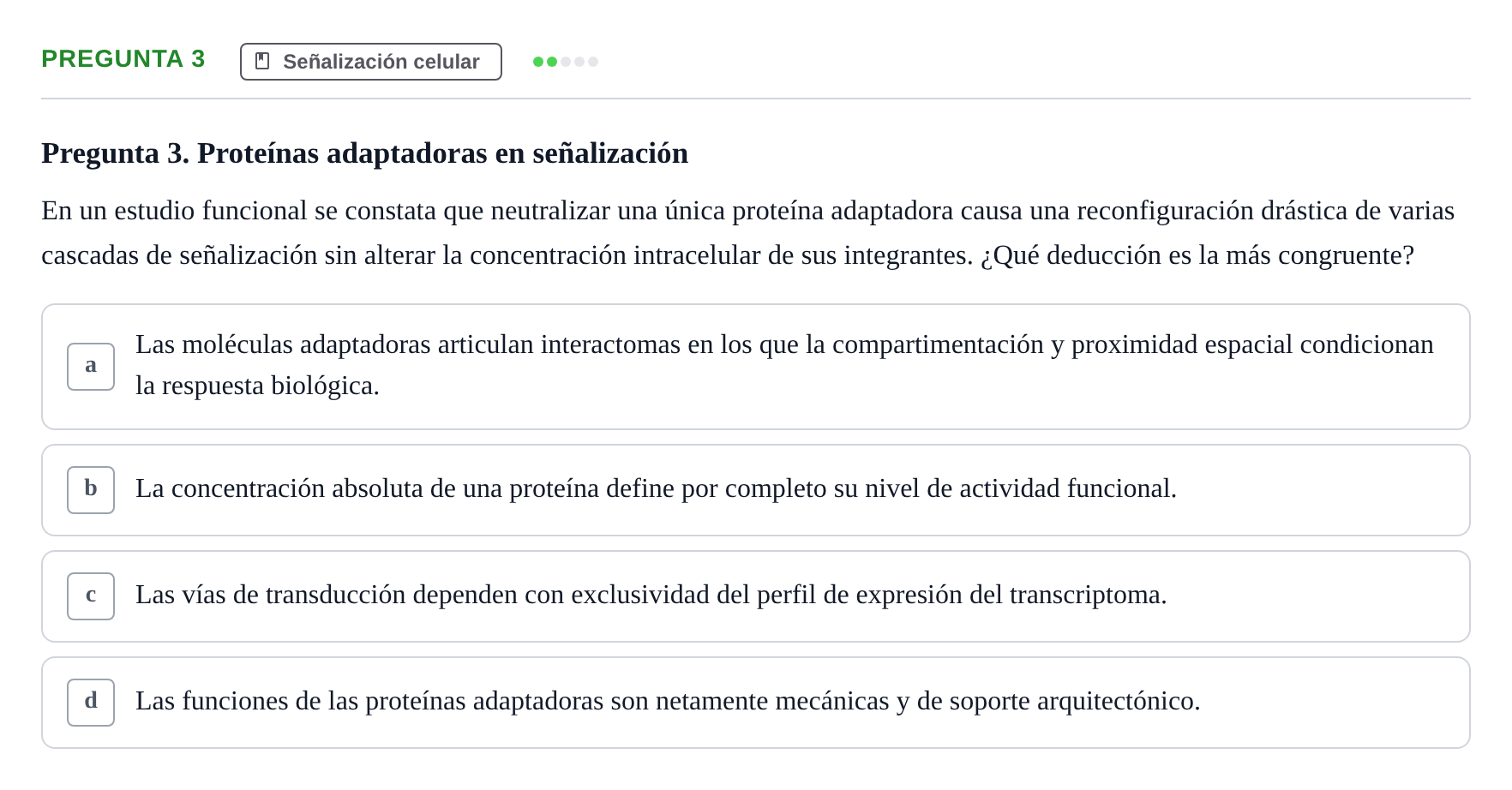 Enunciado: Pregunta 3