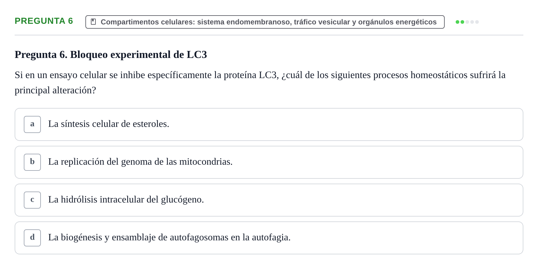 Enunciado: Pregunta 6