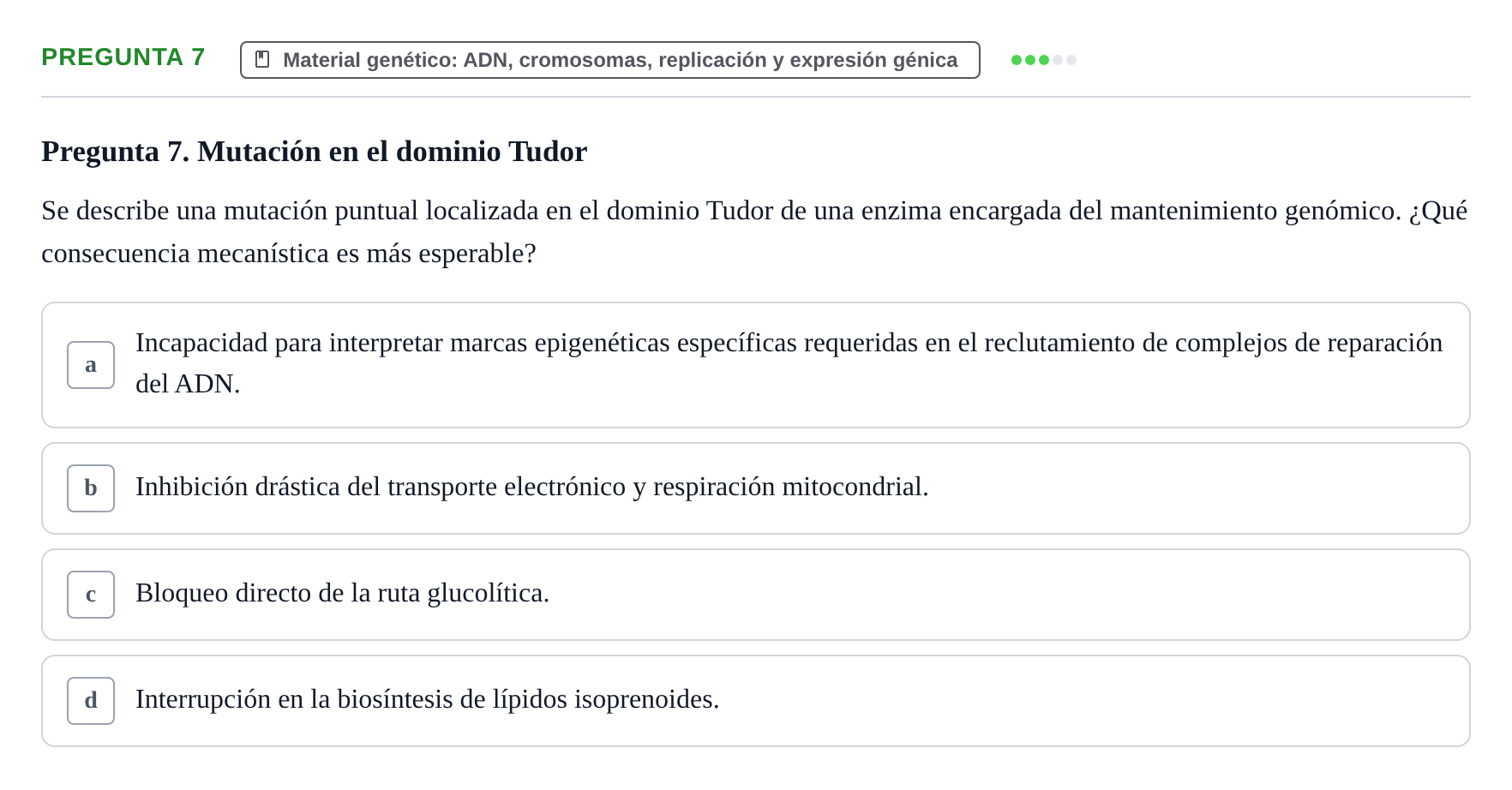 Enunciado: Pregunta 7