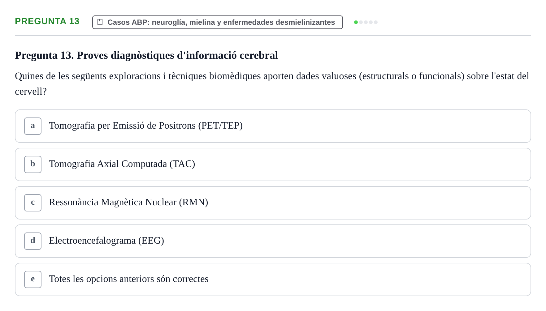 Enunciado: Pregunta 13