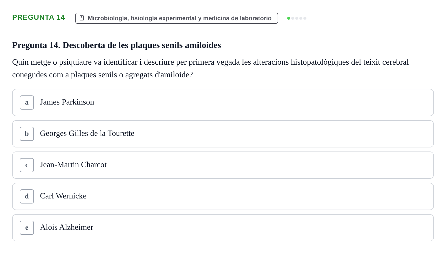 Enunciado: Pregunta 14