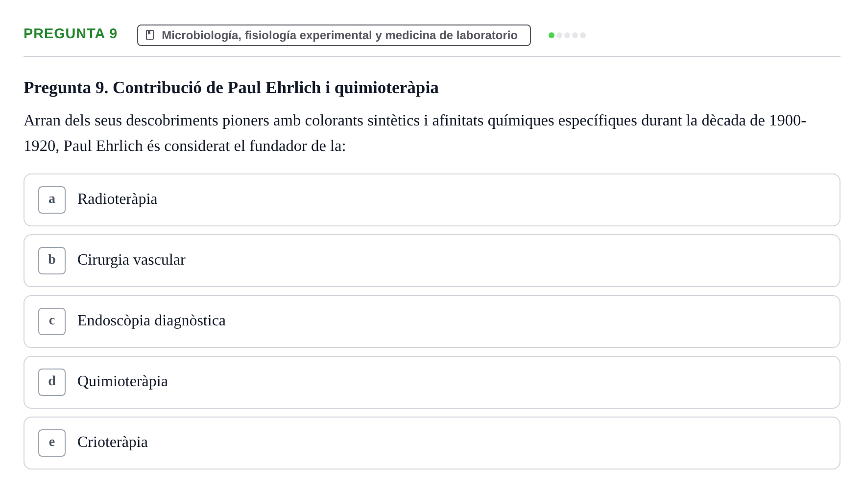 Enunciado: Pregunta 9