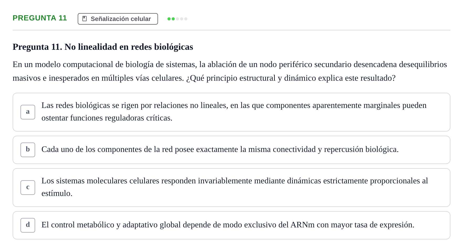 Enunciado: Pregunta 11