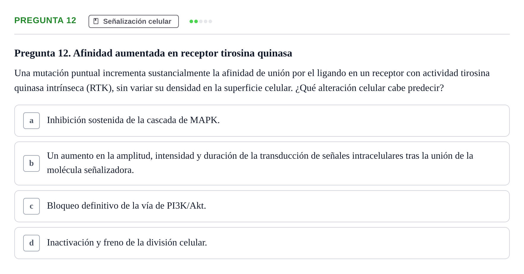 Enunciado: Pregunta 12