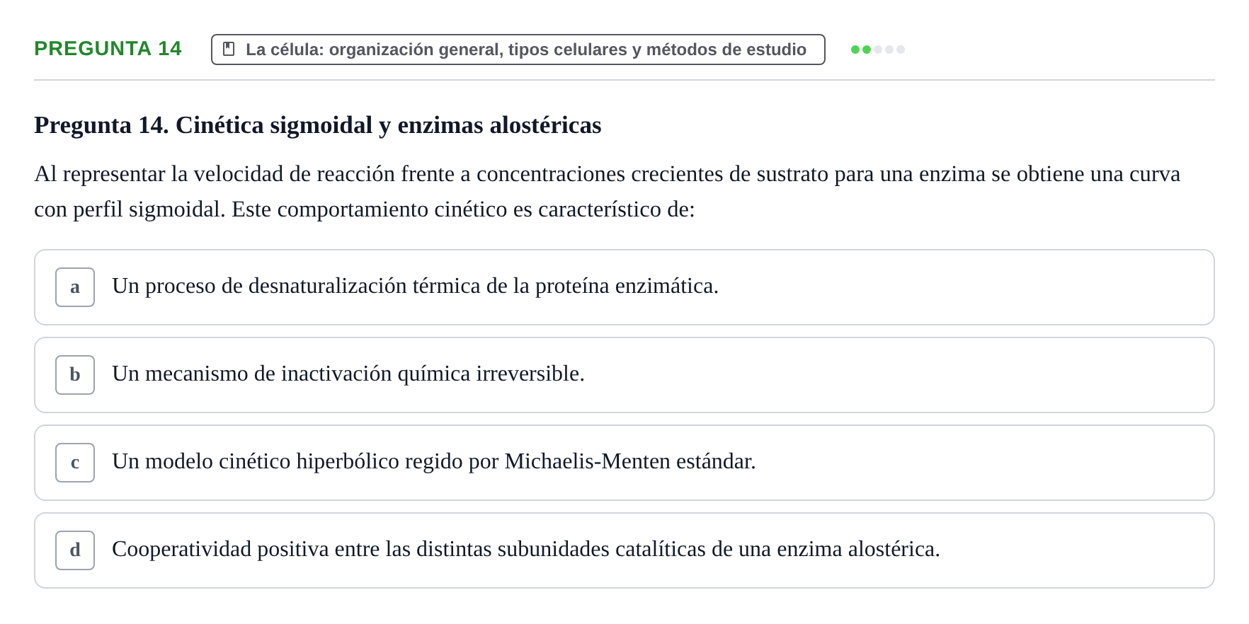 Enunciado: Pregunta 14