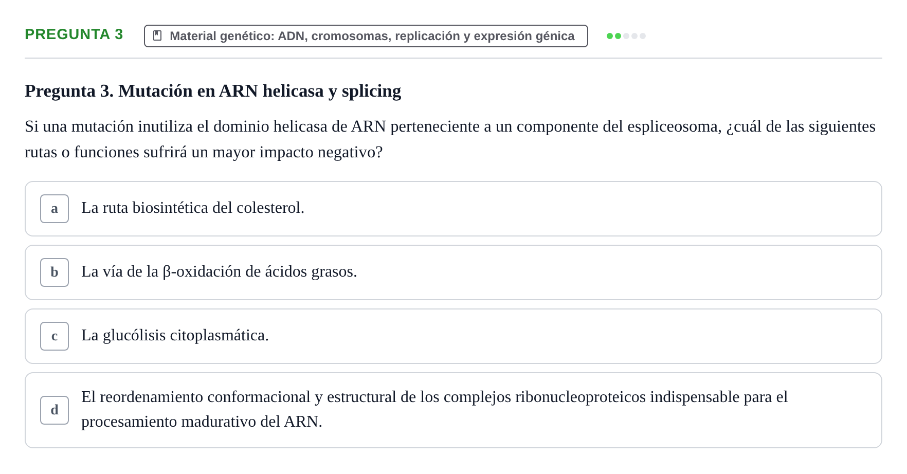 Enunciado: Pregunta 3
