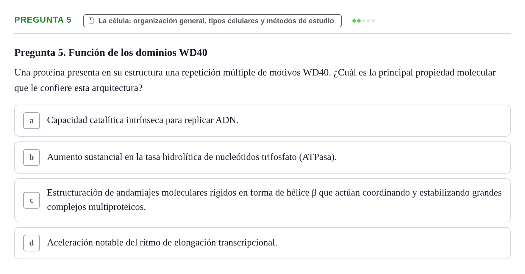 Enunciado: Pregunta 5