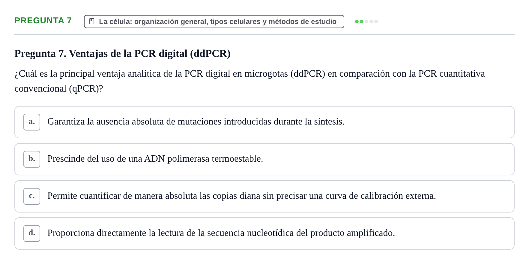 Enunciado: Pregunta 7