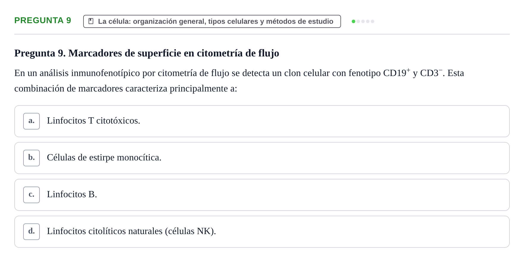Enunciado: Pregunta 9