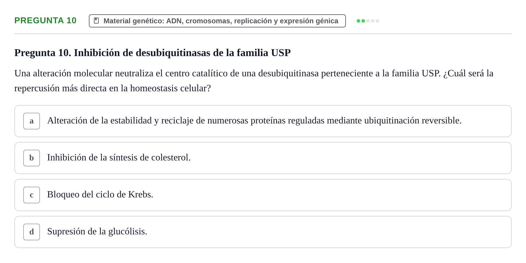Enunciado: Pregunta 10