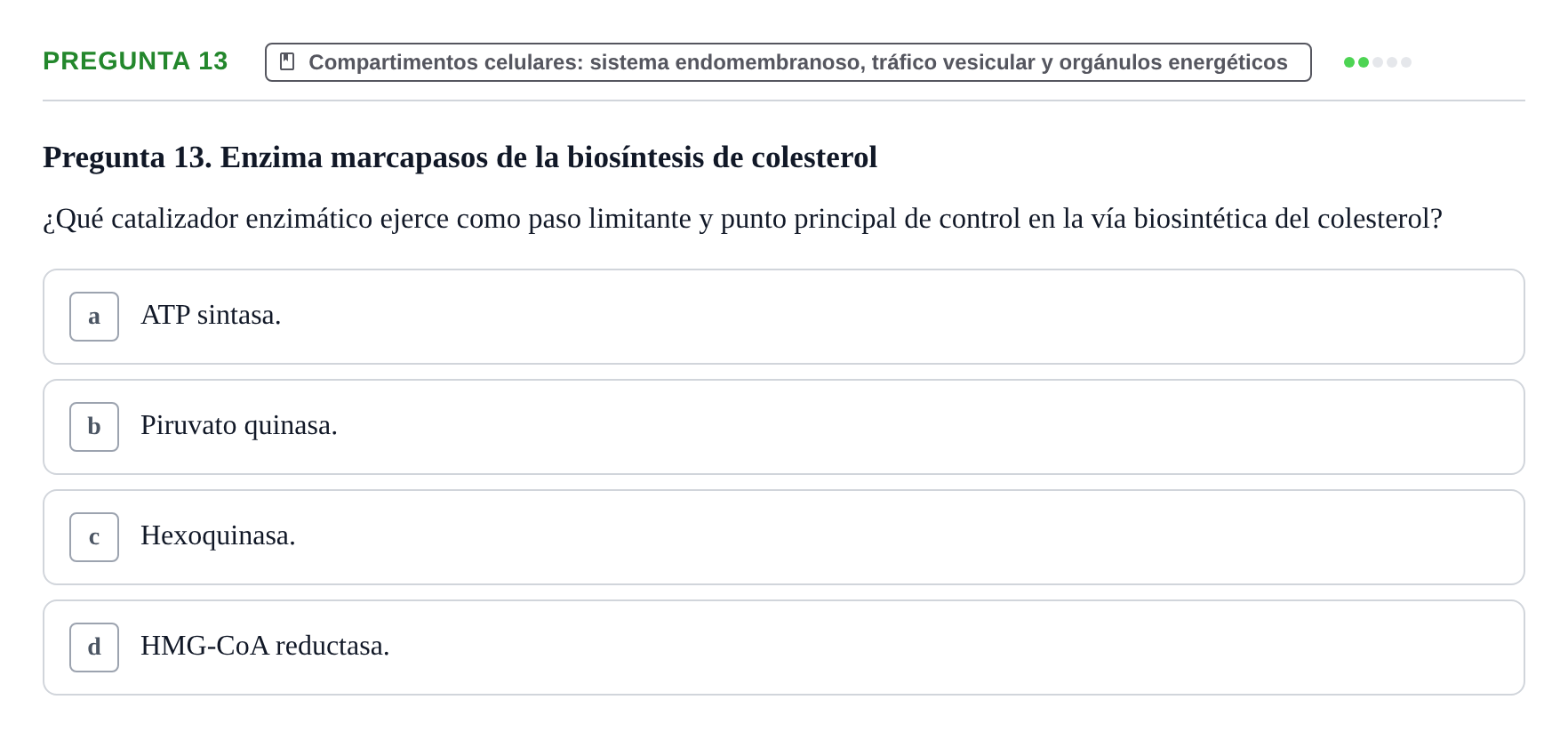 Enunciado: Pregunta 13