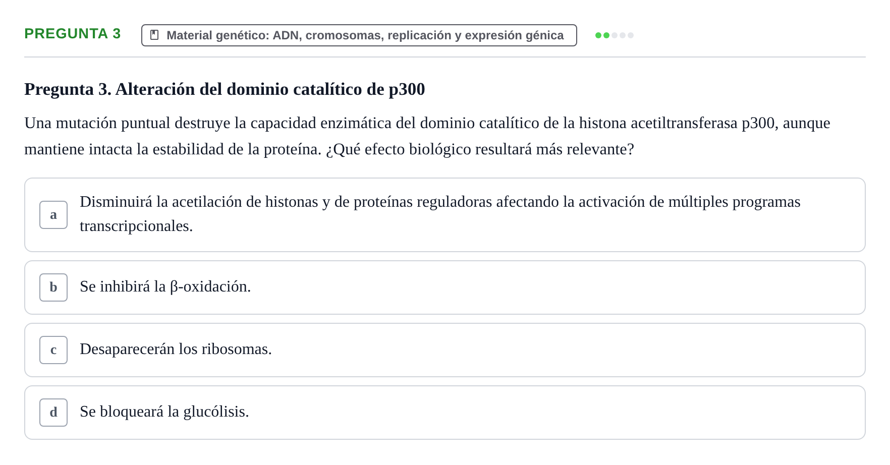 Enunciado: Pregunta 3