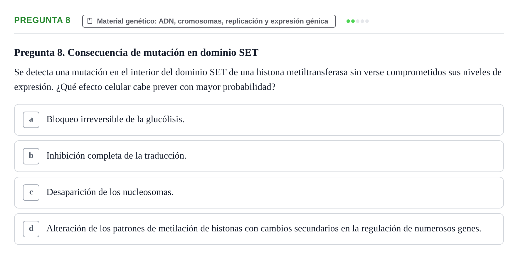 Enunciado: Pregunta 8