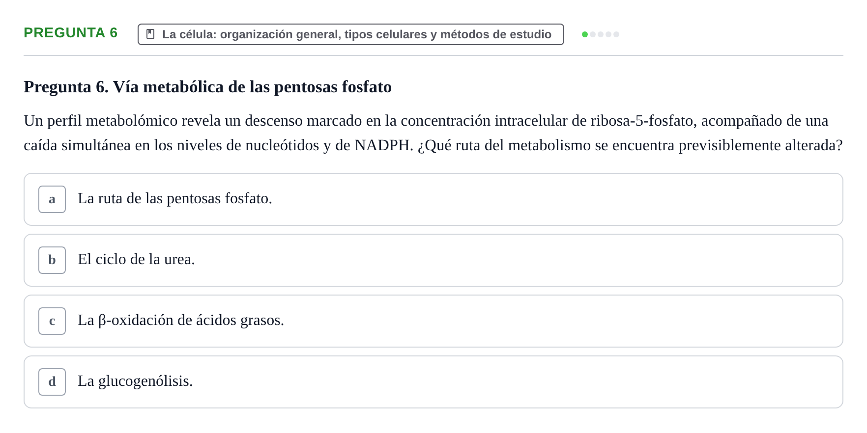Enunciado: Pregunta 6