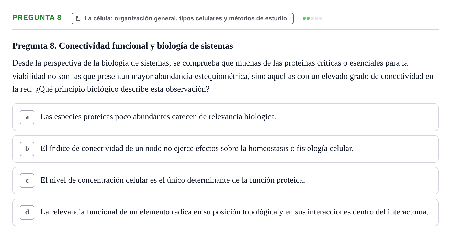 Enunciado: Pregunta 8