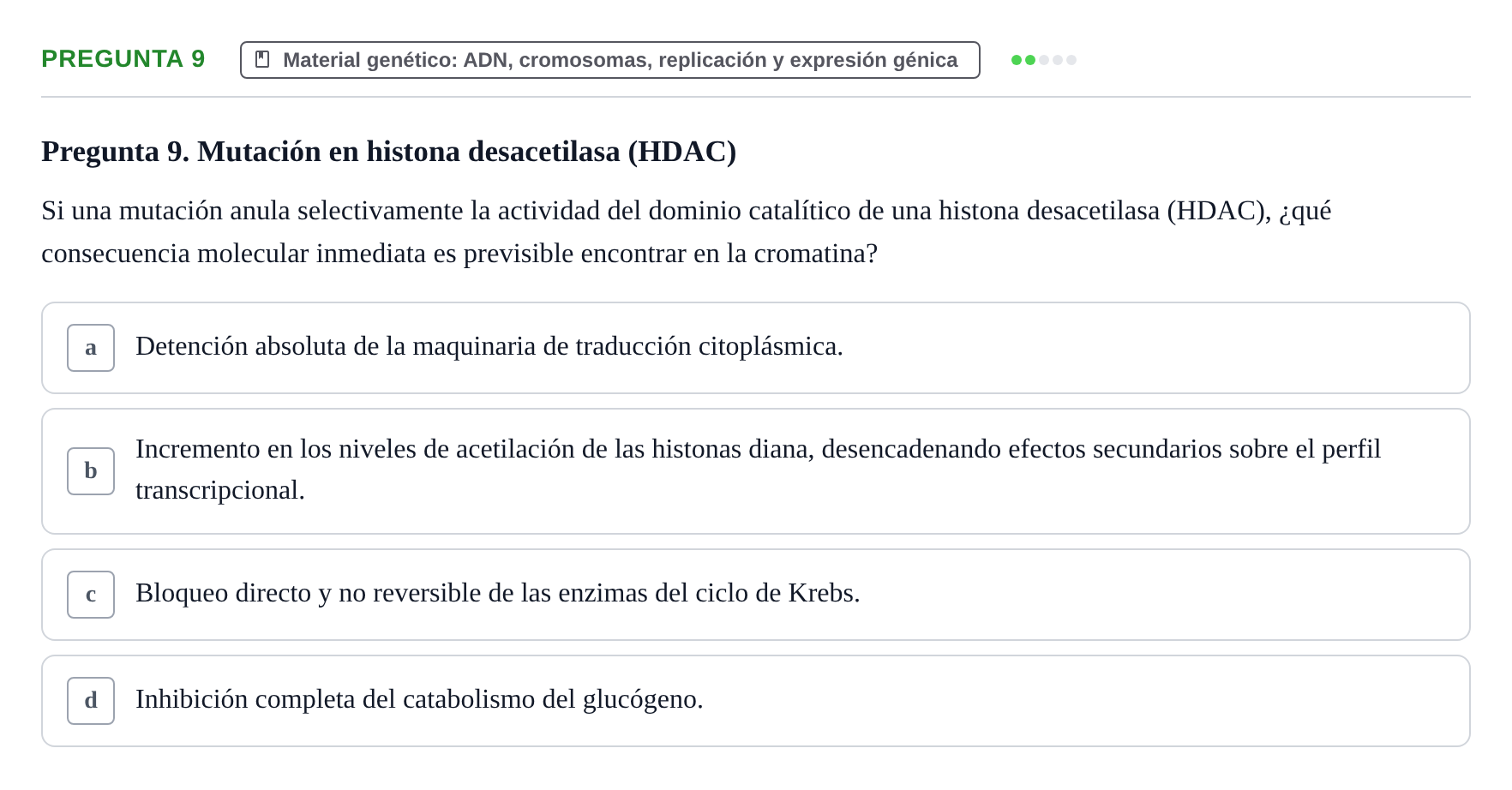 Enunciado: Pregunta 9