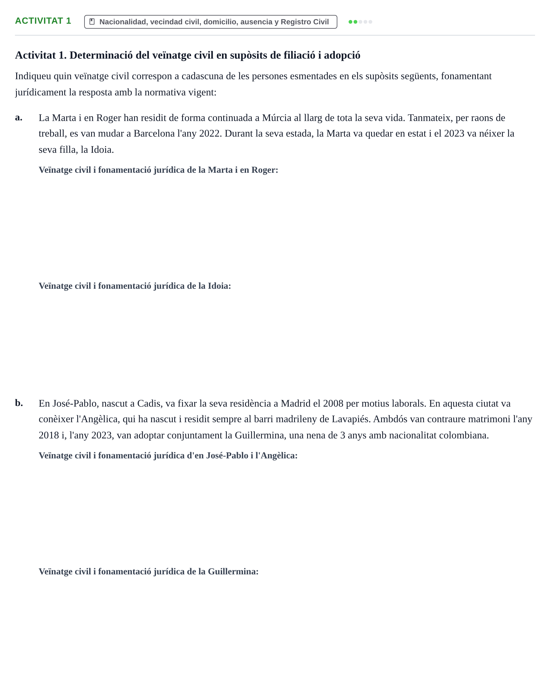 Enunciado: Activitat 1