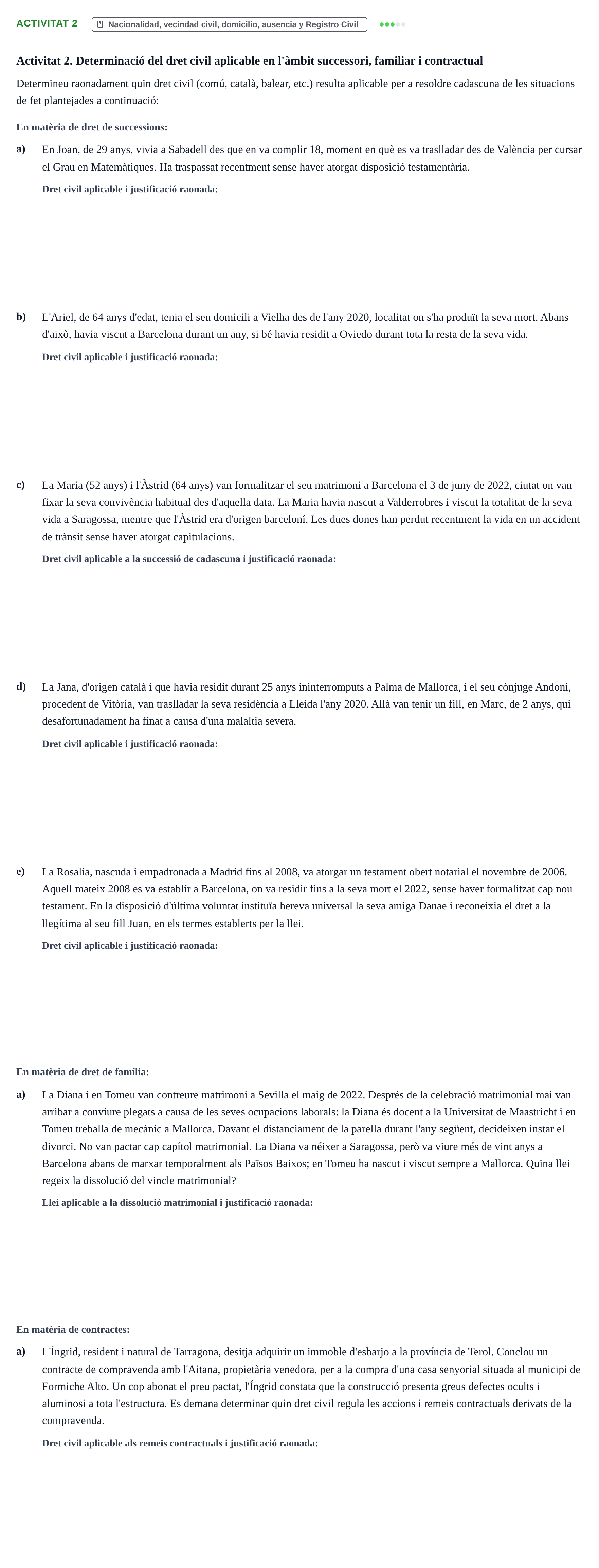 Enunciado: Activitat 2