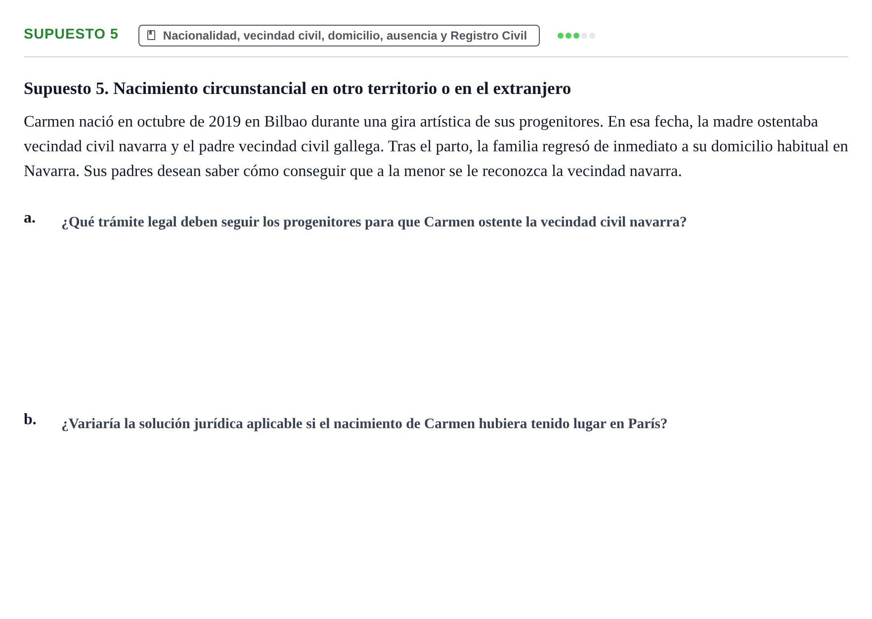 Enunciado: Supuesto 5