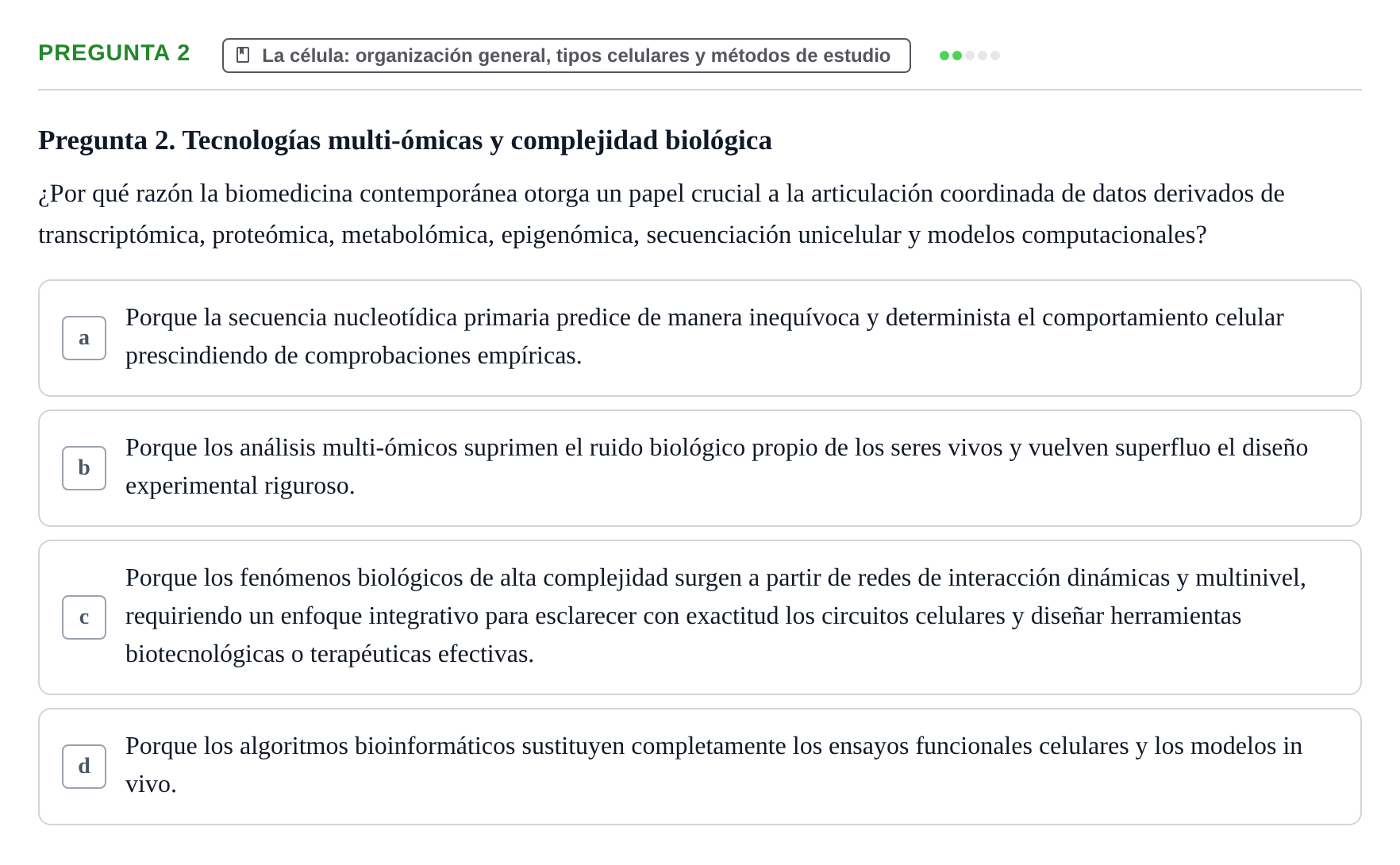 Enunciado: Pregunta 2