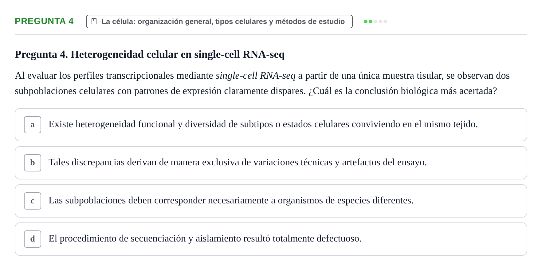 Enunciado: Pregunta 4