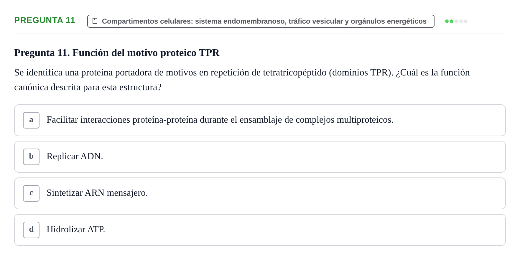 Enunciado: Pregunta 11