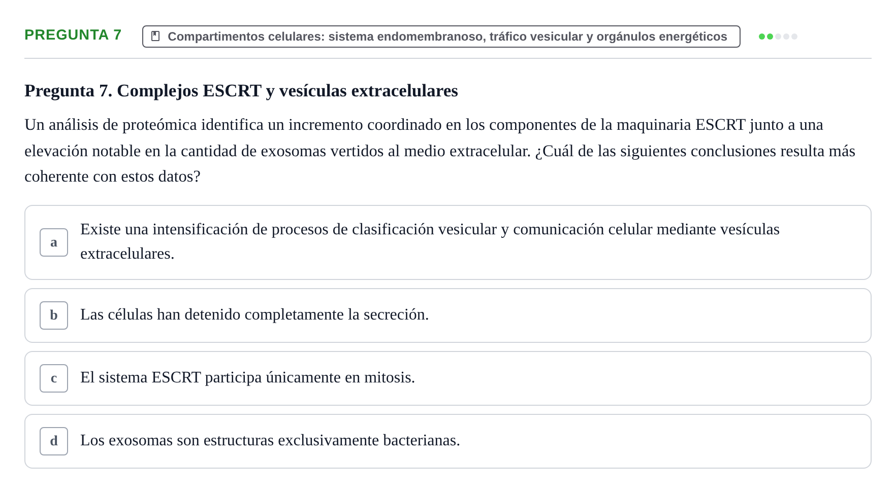Enunciado: Pregunta 7