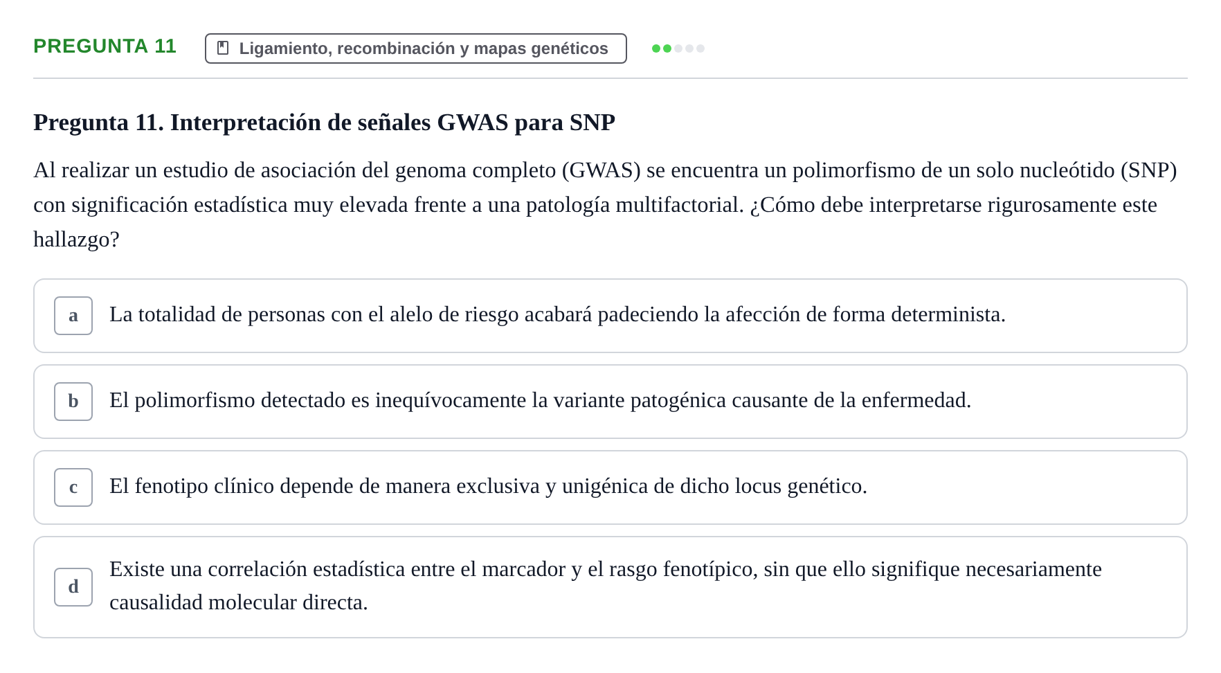 Enunciado: Pregunta 11