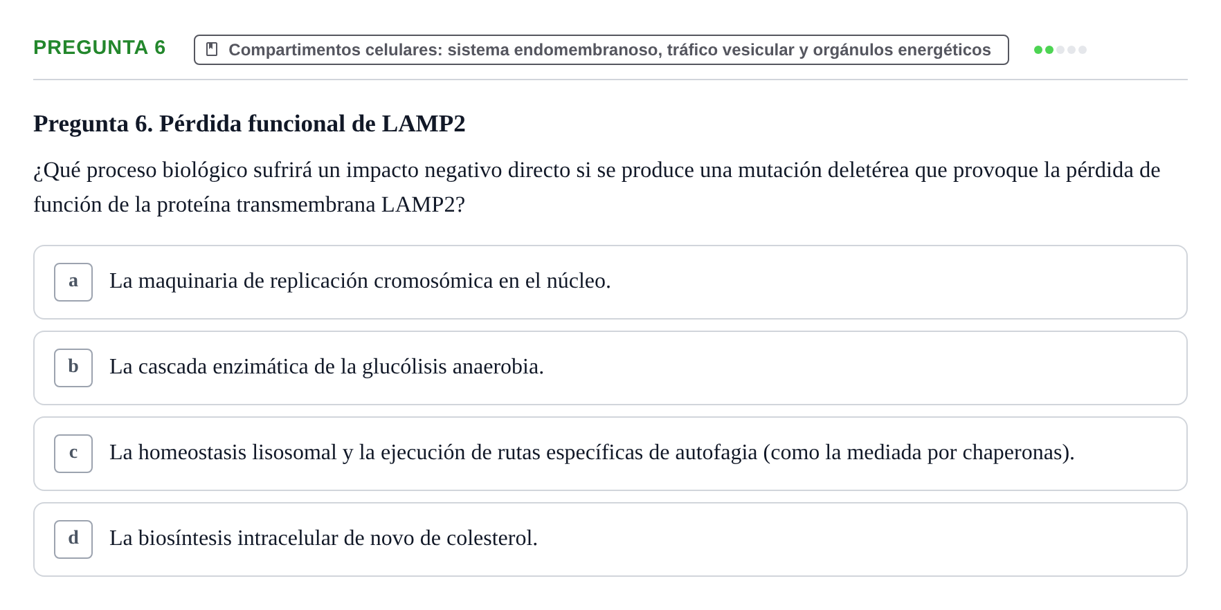 Enunciado: Pregunta 6