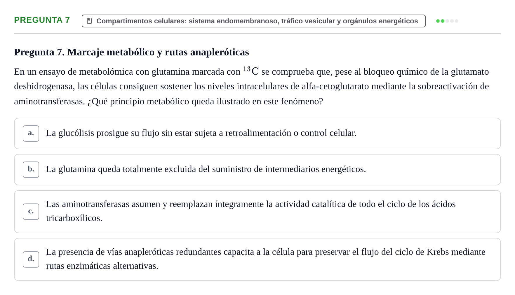 Enunciado: Pregunta 7