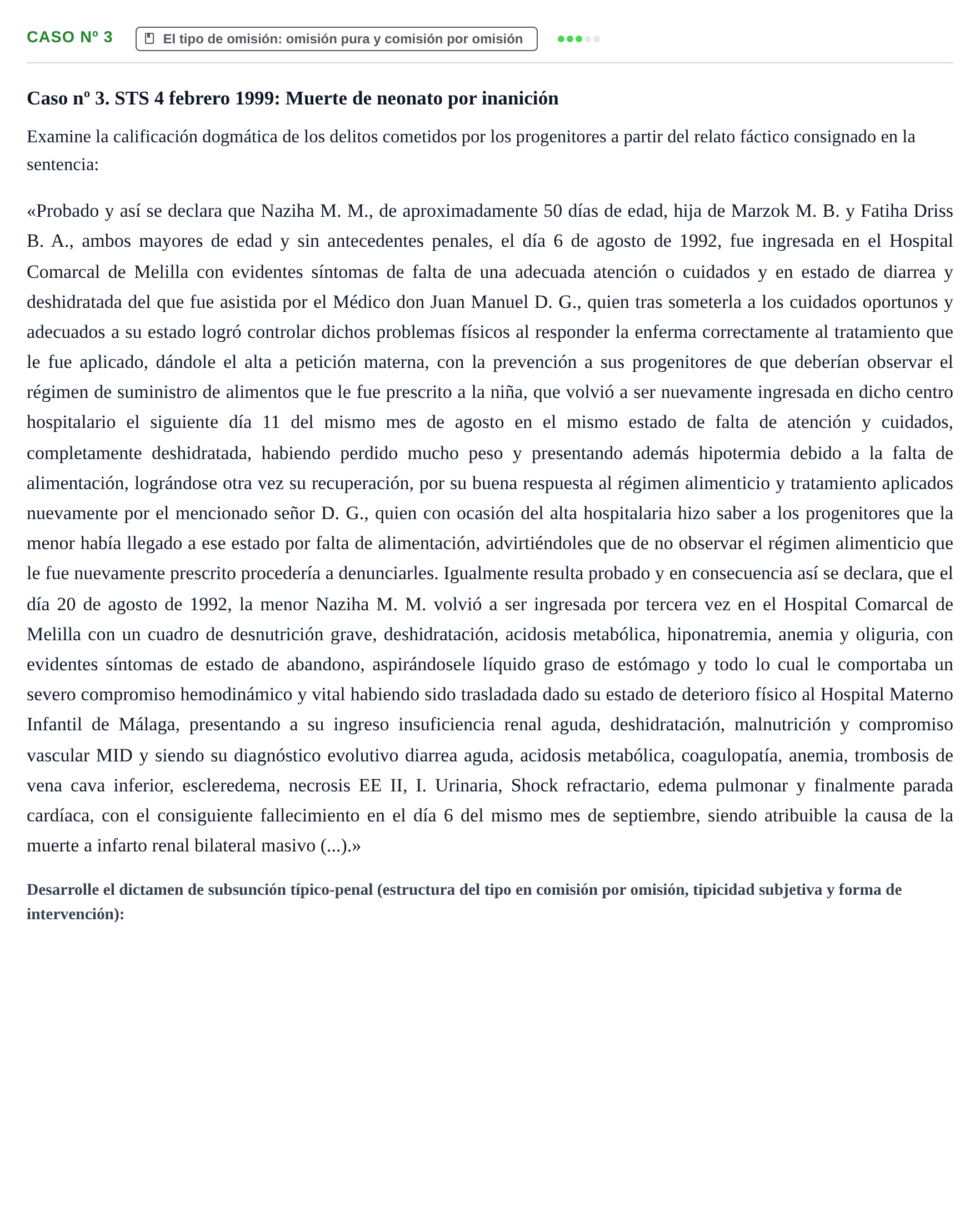 Enunciado: Caso nº 3