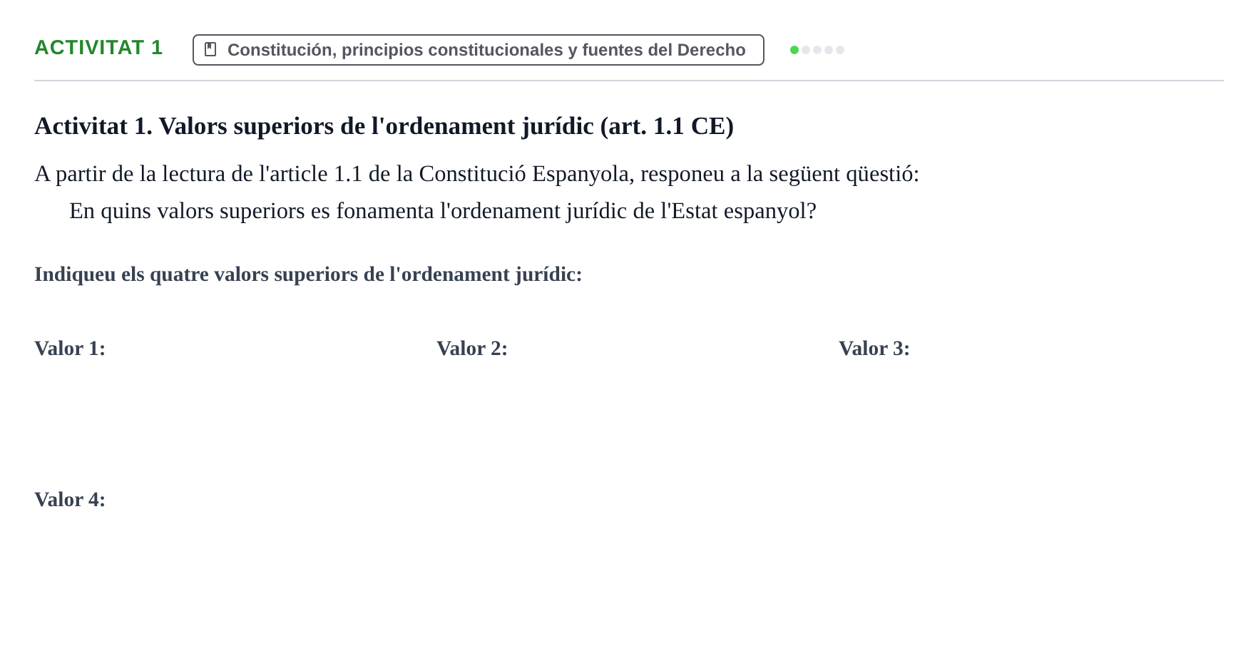 Enunciado: Activitat 1